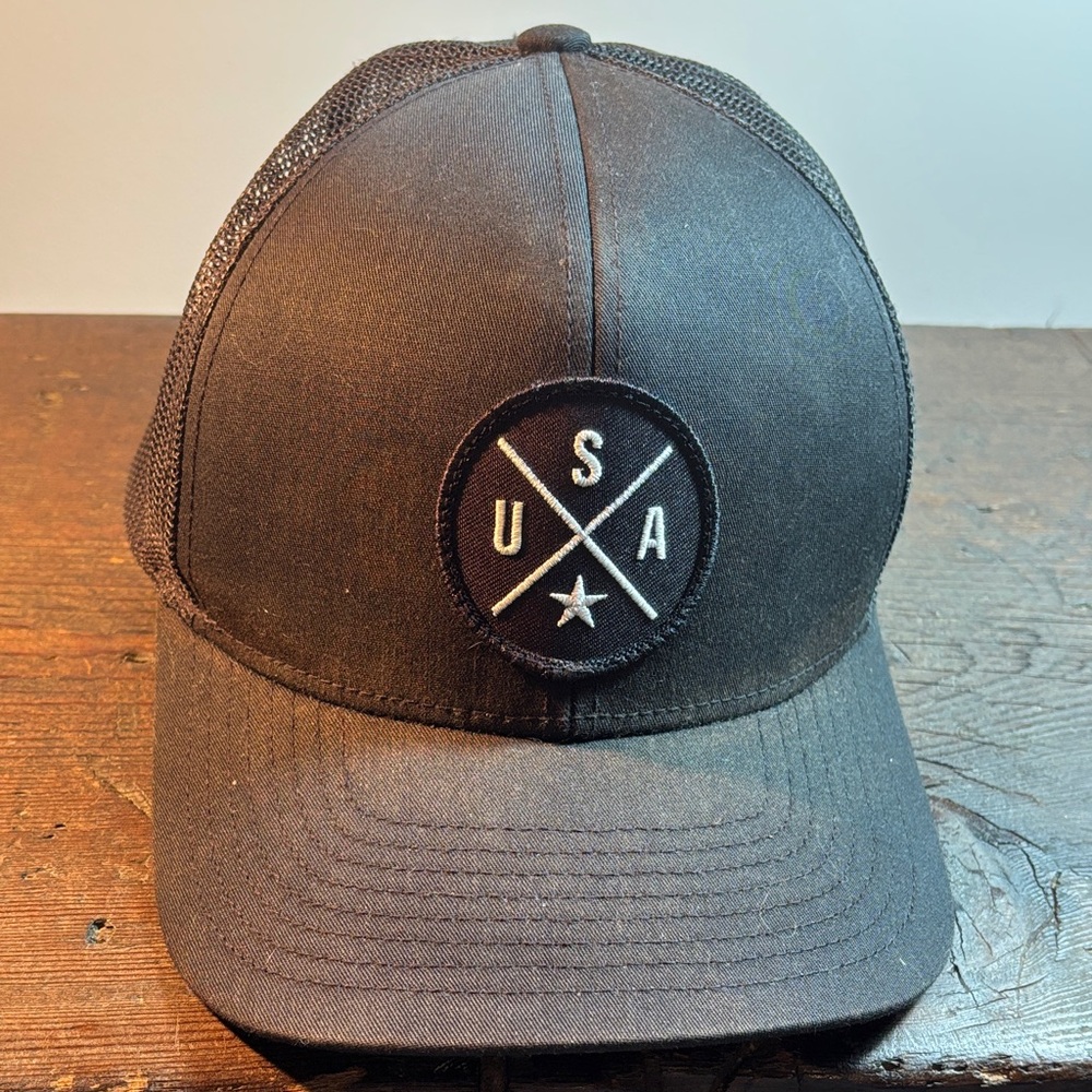 HAKA USA Trucker Hat Black Mesh Snapback